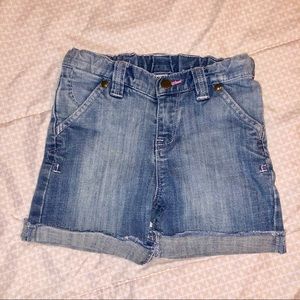 GAP jean shorts snap pockets